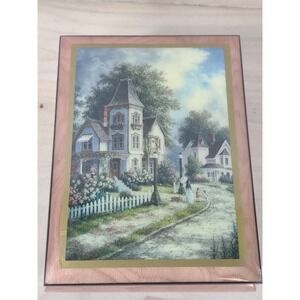Ercolano Italian Jewelry Music Box Victorian House 'Wind Beneath My Wings'